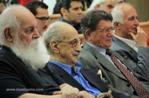 تقدیر از استاد عبدالوهاب شهیدی در حضور ابتهاج، شجریان و ظریف - اردیبهشت 1394